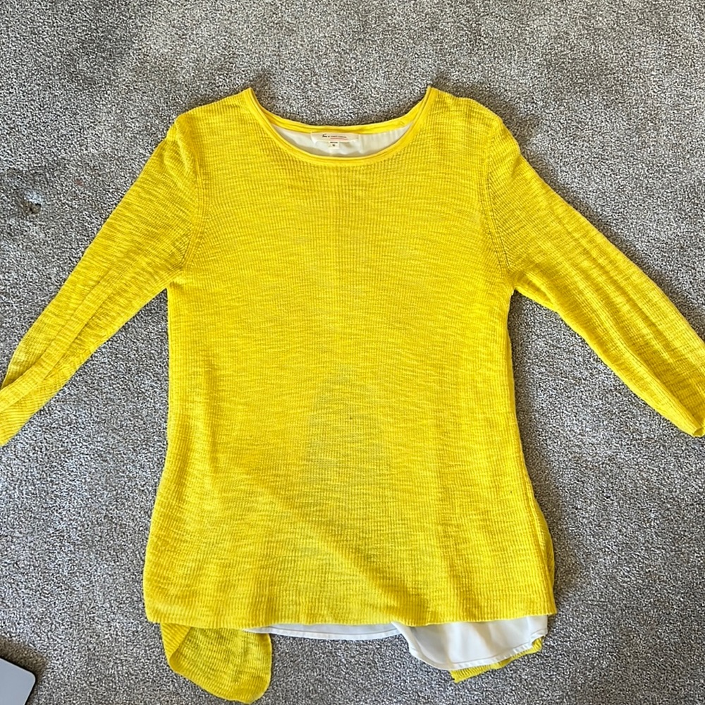 Two by Vince Camuto Yellow Sweater XS